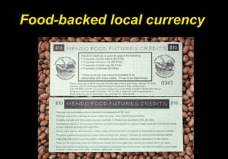 Food-backed local currency   