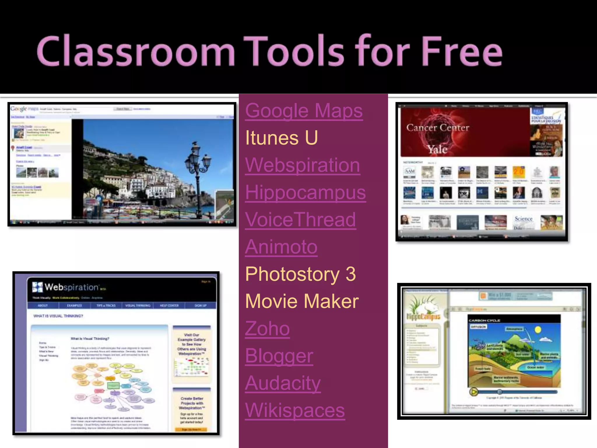 Desktop Videoconferencing –  Skype ,  Oovoo (Webconferncing  Adobe Connect , DimDim, Eluminate)  Instant Messaging Services –  Meebo Microblogging Platforms –  Twitter , Facebook,  Edmodo 