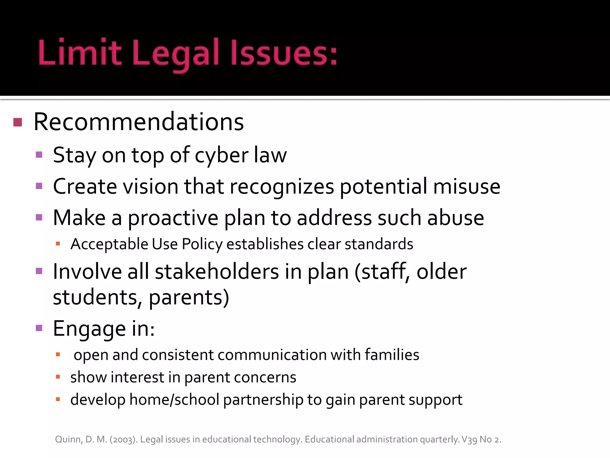 Megan Meier-student in St. Louis, MO who was a victim of a My Space hoax.  Another teen’s parent made up an account and “friended” Megan only to “dump” her later.  She committed suicide last year. http://youtube.com/watch?v=HFsfDLCkfQU   