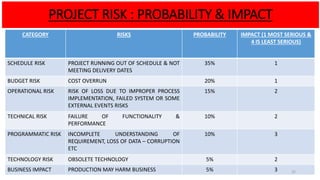 Project Delivery Risk Examples New paper delivery system final | PPTX