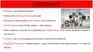 Paper Delivery System New paper delivery system final | PPTX