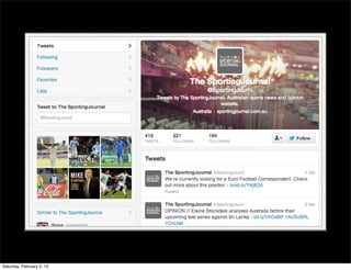 Saturday, February 2, 13
 