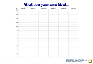 Work out your own ideal...
 