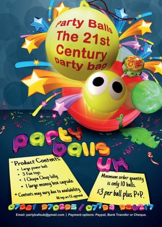 PARTY BALLS - THE NEW ALTERNATIVE TO PARTY BAGS