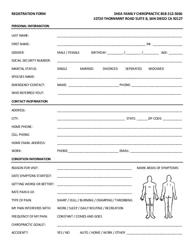 New Patient Forms