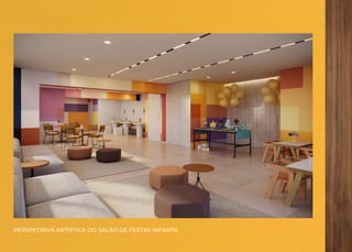 PERSPECRIVA ARTÍSTICA DO SALÃO DE FESTAS INFANTIL
 