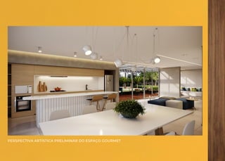 PERSPECTIVA ARTÍSTICA PRELIMINAR DO ESPAÇO GOURMET
 
