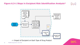 Excipient Risk Assessment New PDA/IPEC Technical Report on Excipient Risk Assessment - insights ...