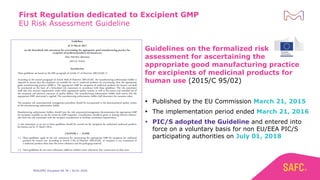 Excipient Risk Assessment New PDA/IPEC Technical Report on Excipient Risk Assessment - insights ...
