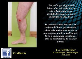 Tendinitis Pata de Ganso