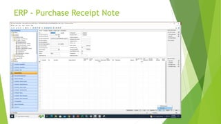ERP - Purchase Receipt Note
 