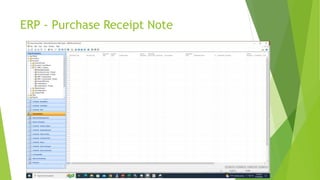 ERP - Purchase Receipt Note
 