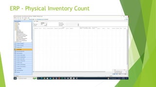 ERP - Physical Inventory Count
 