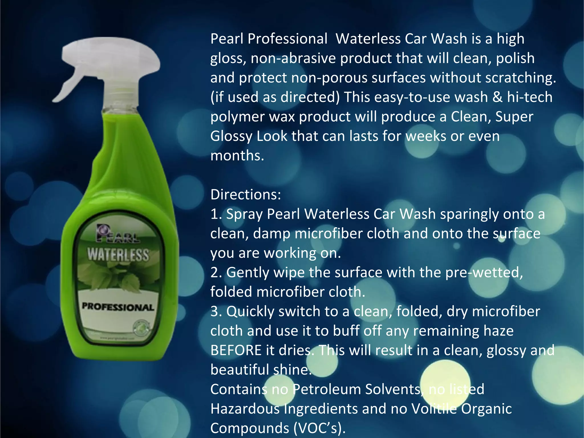Pearl Car Care No. 1 Global Supplier of High Performance Car Care P…