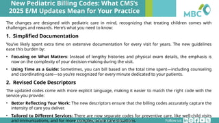 Child Development Cpt Code New Pediatric Billing Codes: What CMS’s 2025 E/M Updates Mean for Your ...