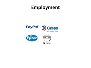 Employment
 