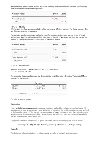 B.doc Perpetual Example New perpetual inventory system | DOC