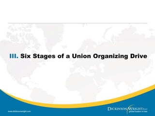 It allowed: 	Union Shops – which require employees to become members of a union after at least 30 days	Agency Shops - which require employees who choose not to become union members to pay the equivalent of dues to the union, as an agency fee