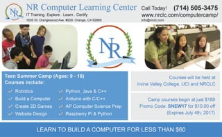 Computer Summer Camp for Kids and Teens