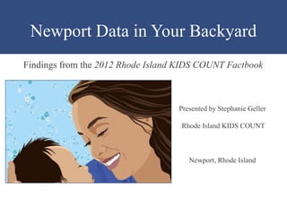 Newport Data in Your Backyard
Findings from the 2012 Rhode Island KIDS COUNT Factbook



                                   Presented by Stephanie Geller

                                    Rhode Island KIDS COUNT



                                      Newport, Rhode Island
 