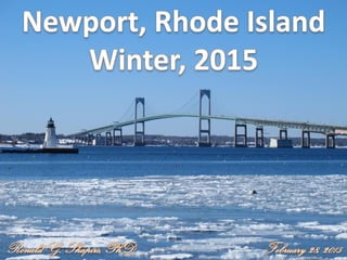 Newport, Rhode Island Ice and Snow -- February 28, 2015