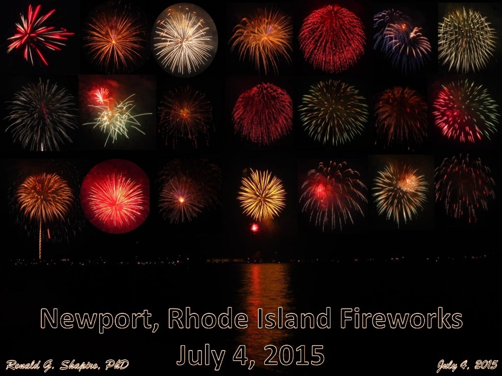 Newport Rhode Island Fireworks July 4, 2015 2015 0704