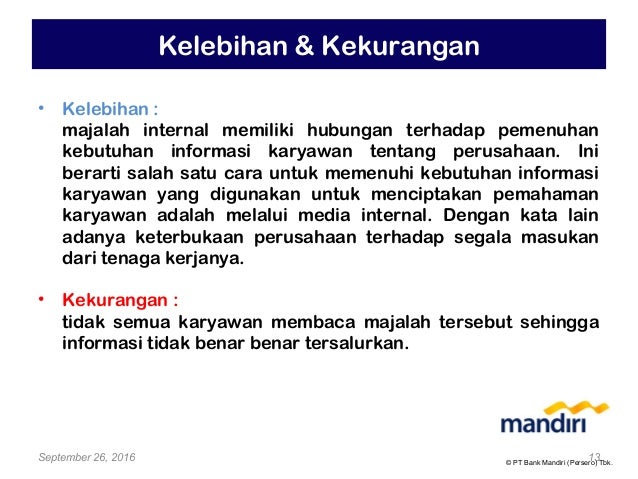 Kelebihan dan kekurangan bank bni