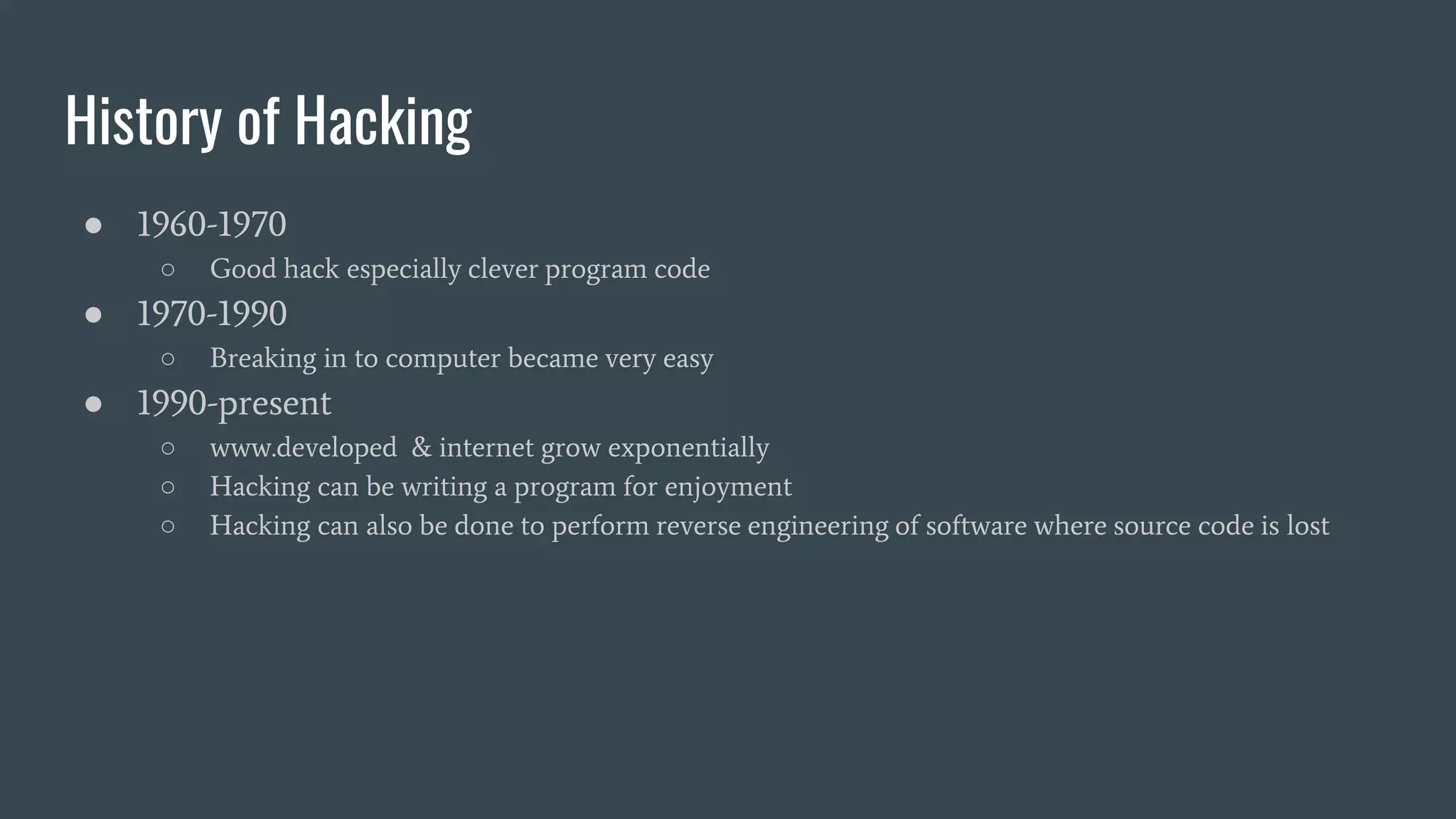 Hacking its types and the art of exploitation | PPTX
