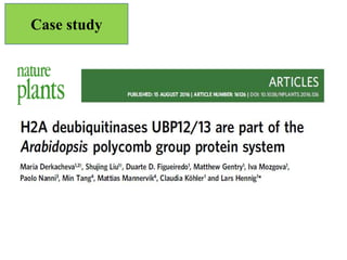 POLYCOMB GROUP OF PROTEINS | PPTX