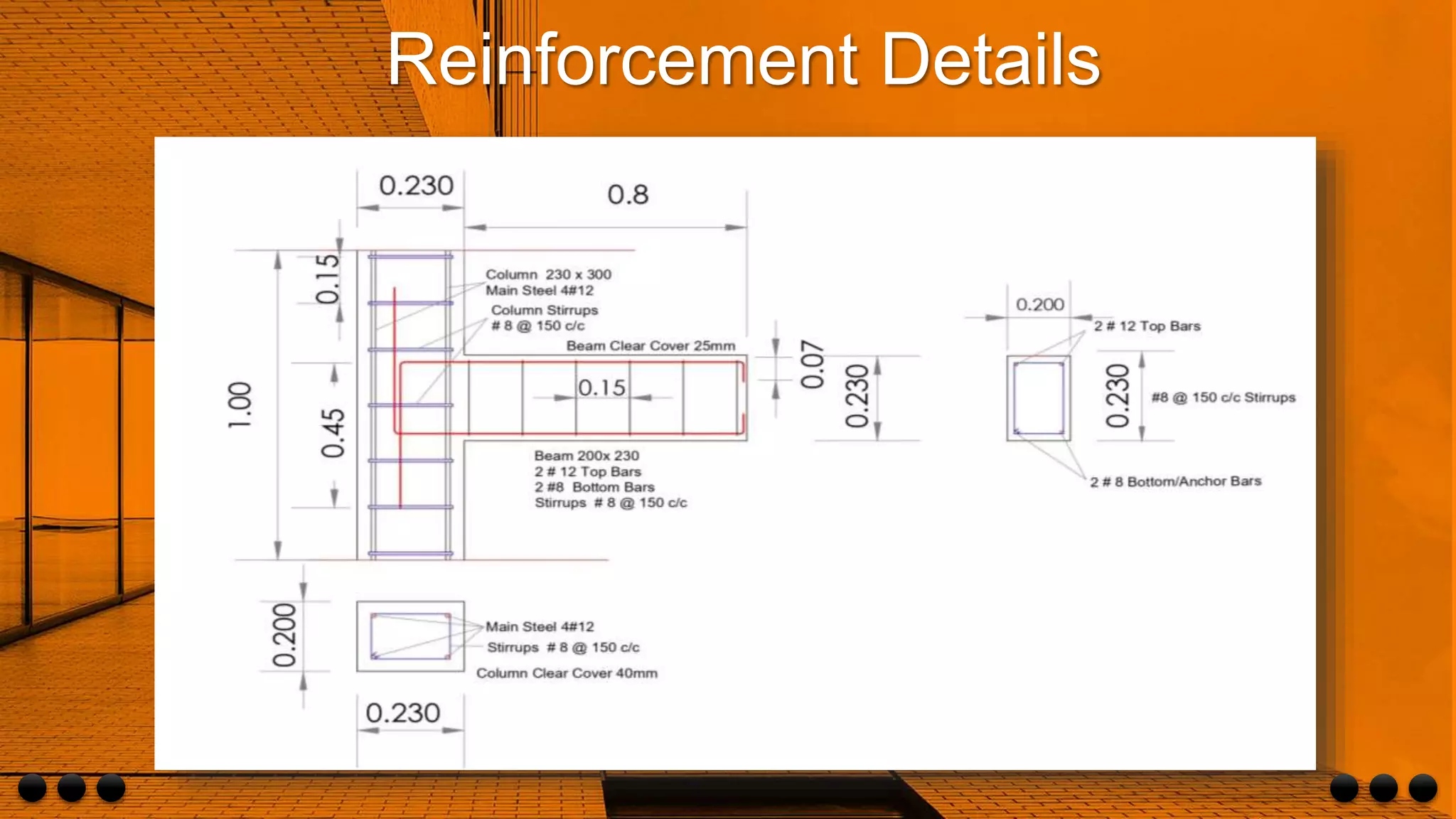 Reinforcement Details
 