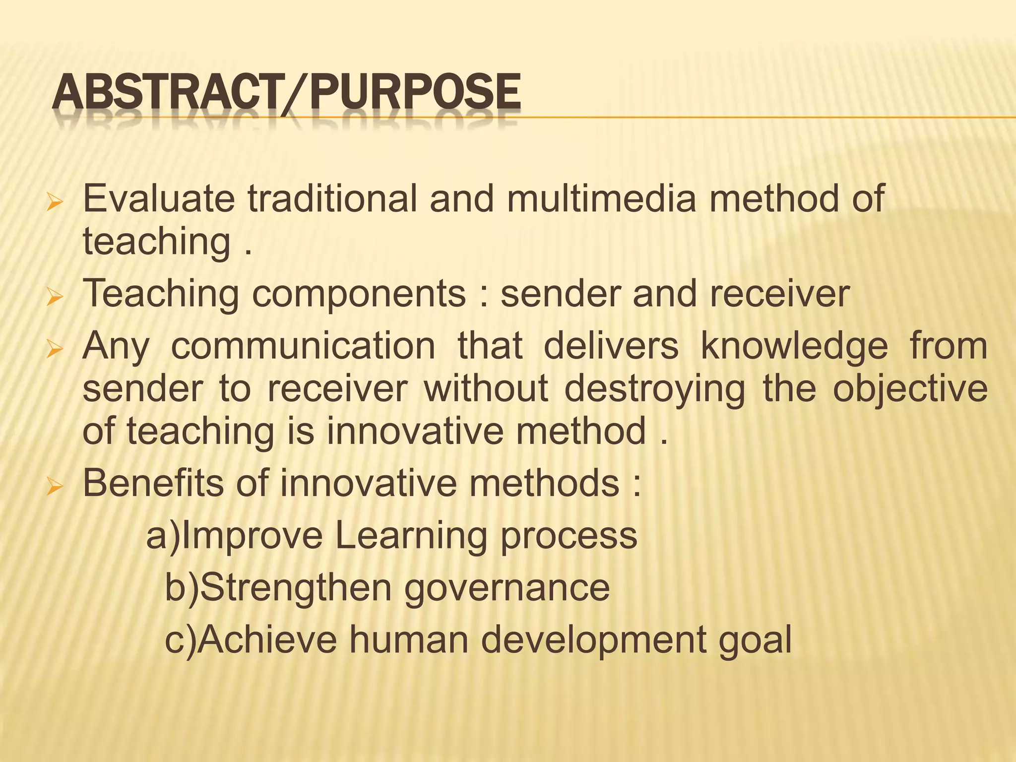 Innovation in Pedagogy ( Art of Teaching ) | PPTX