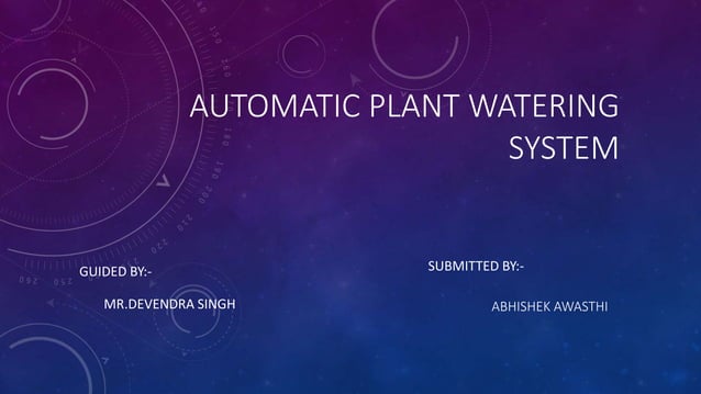 automatic irrigation system ppt | PPTX | Agriculture | Industries