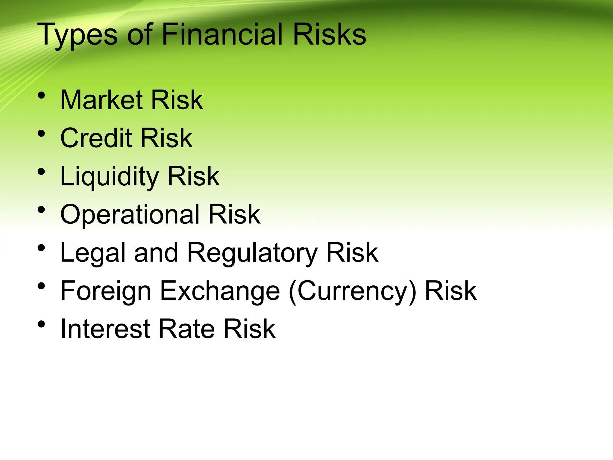 This PPT explains about types of Financial Risk | PPTX