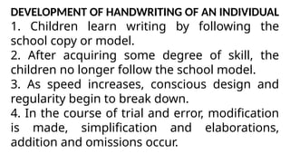 Understanding Handwriting: Development, Identification, and Forensic ...