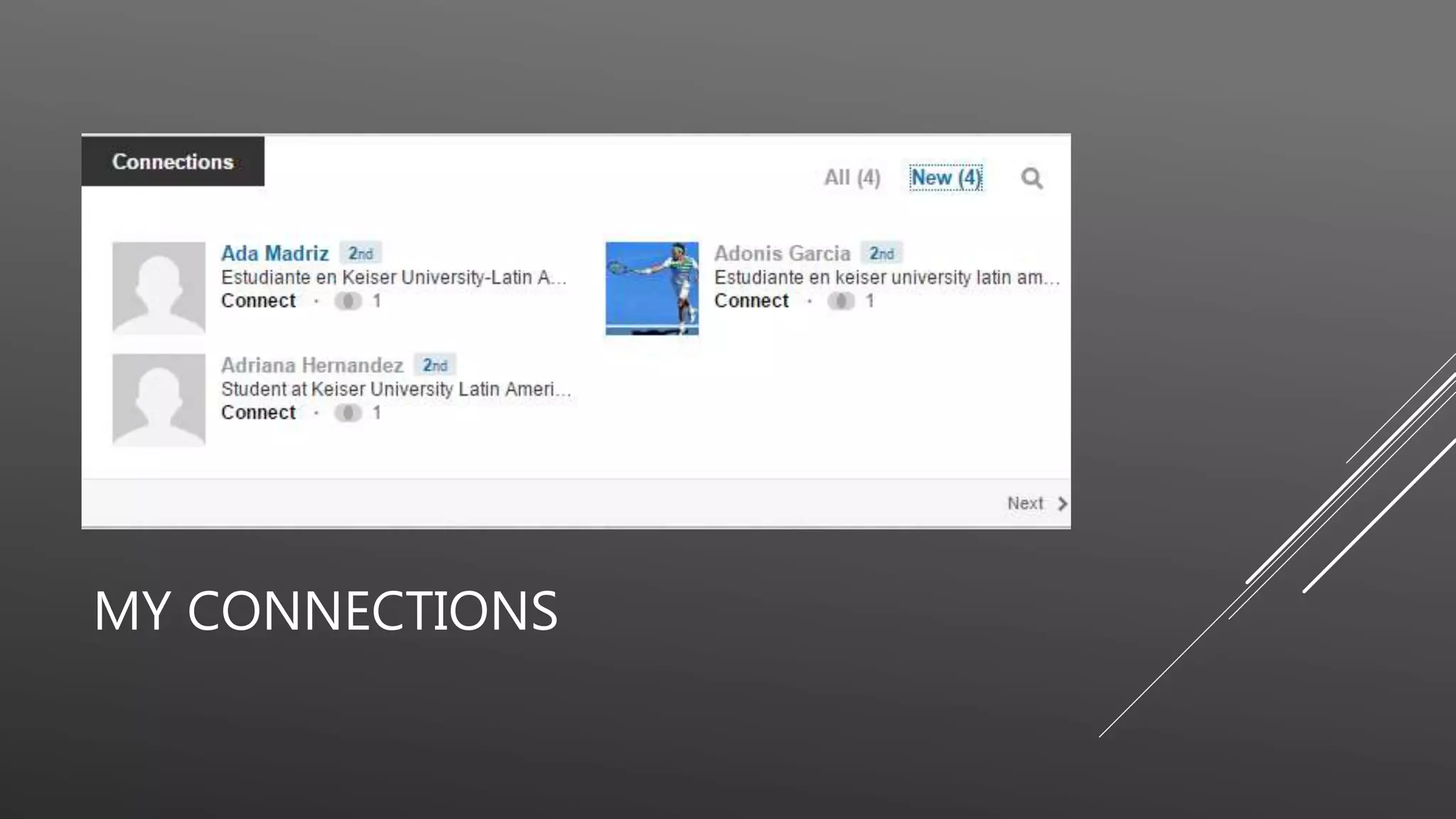 MY CONNECTIONS
 
