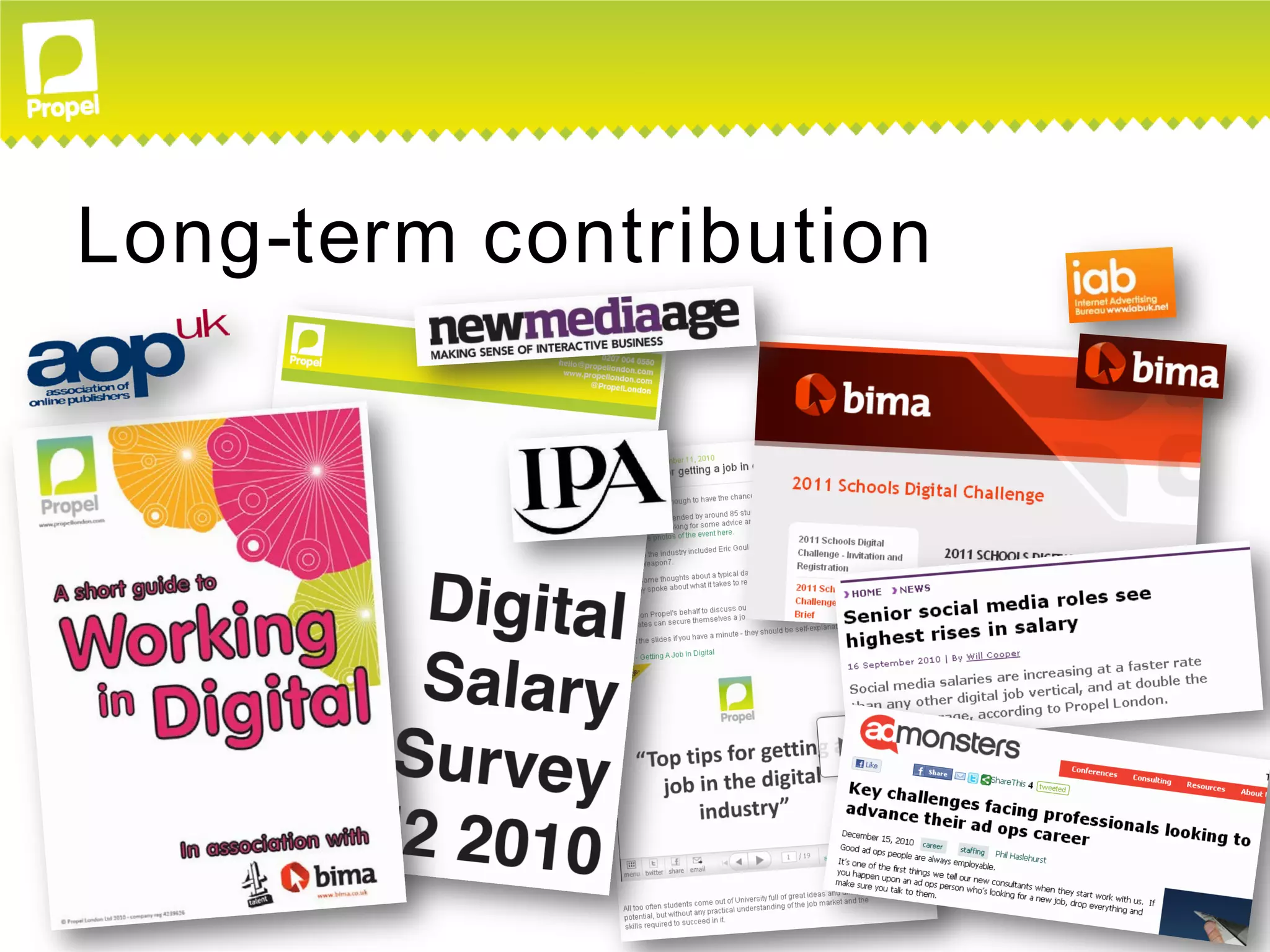 Long-term contribution
 