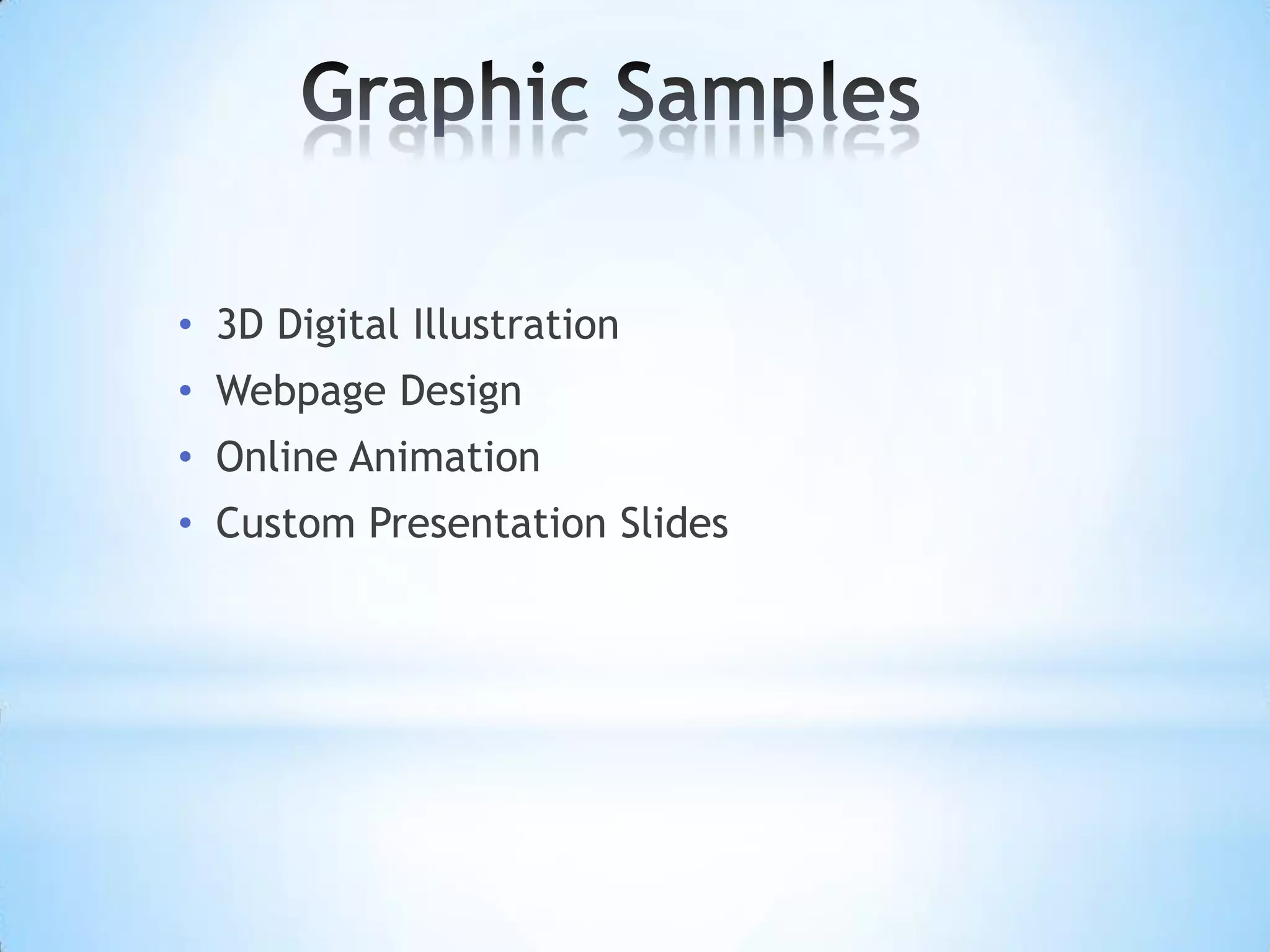 Graphic Samples 3D Digital Illustration