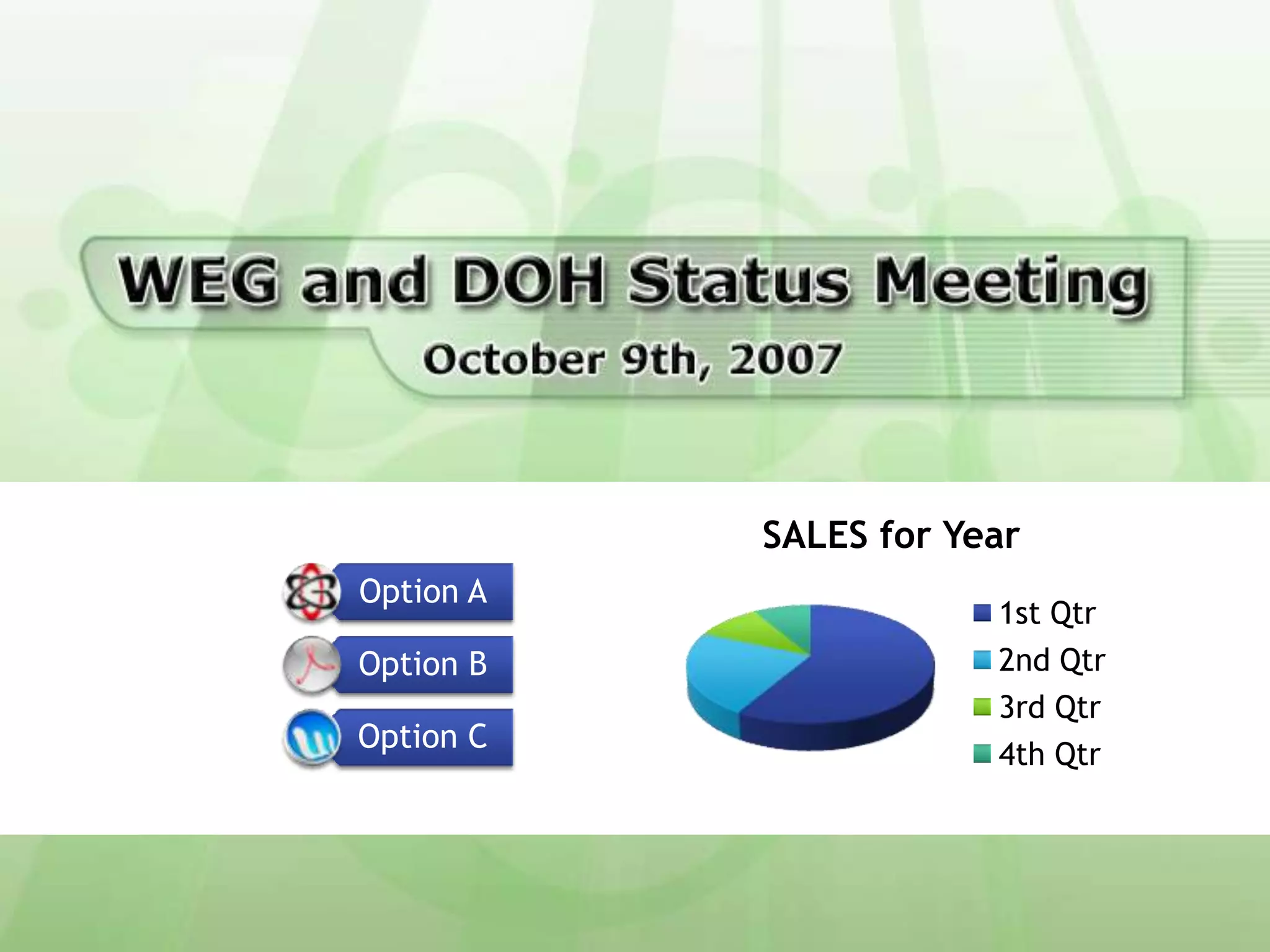 Presentation GraphicsInclude technical charts, graphs, title screens, backgrounds, text writing, web 2.0 buttons, icons, sub headers, Adobe Captivate themes and quizzes.