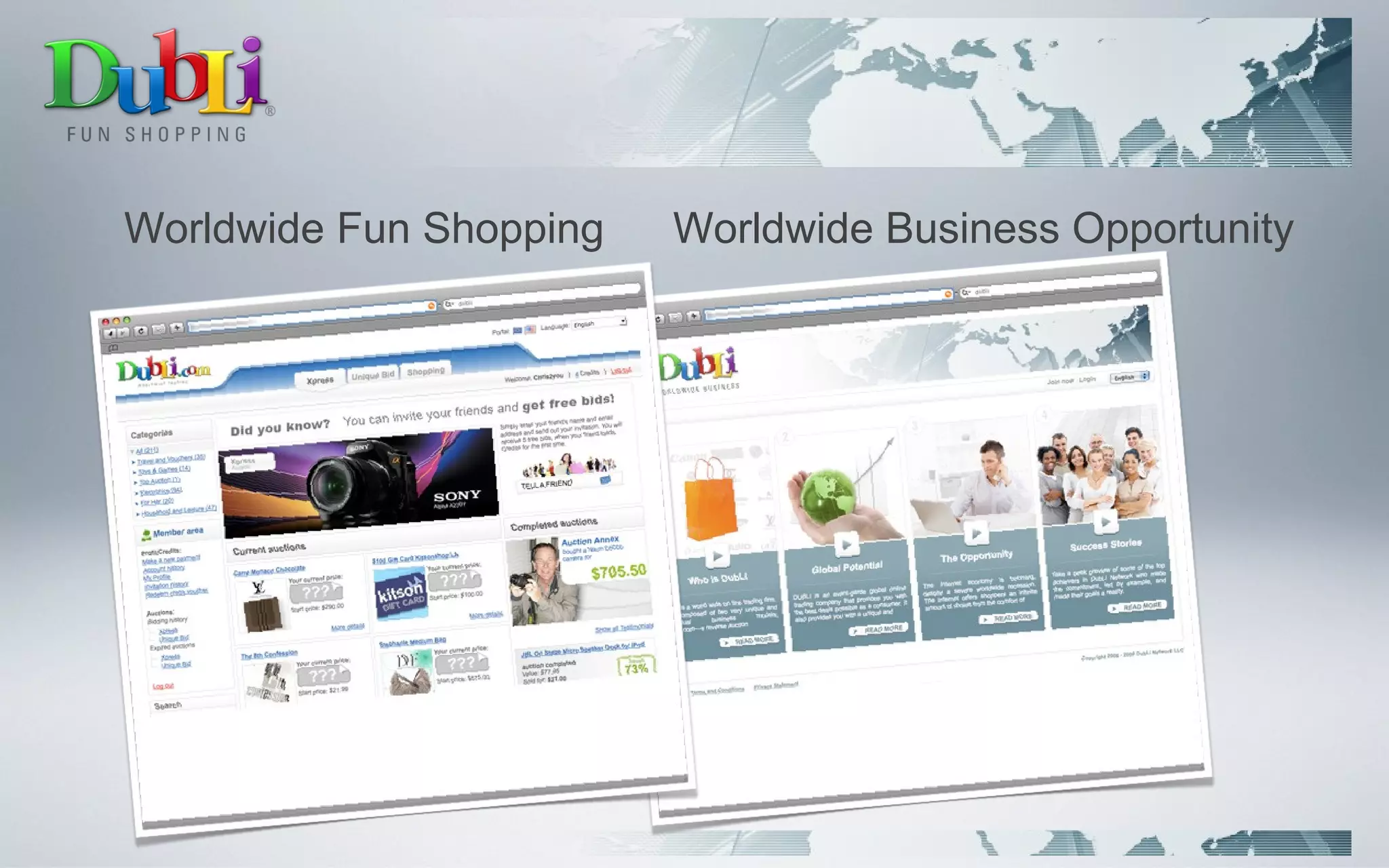 Worldwide Fun Shopping Worldwide Business Opportunity 