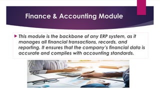 Comprehensive Overview of ERP Modules: Finance, Manufacturing, BI, and ...