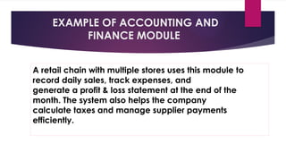 Comprehensive Overview of ERP Modules: Finance, Manufacturing, BI, and ...