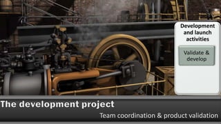 Team coordination & product validation
 