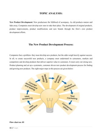 New product development assignment | DOCX