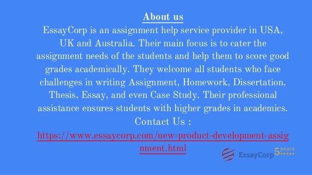 Help on dissertation new product development