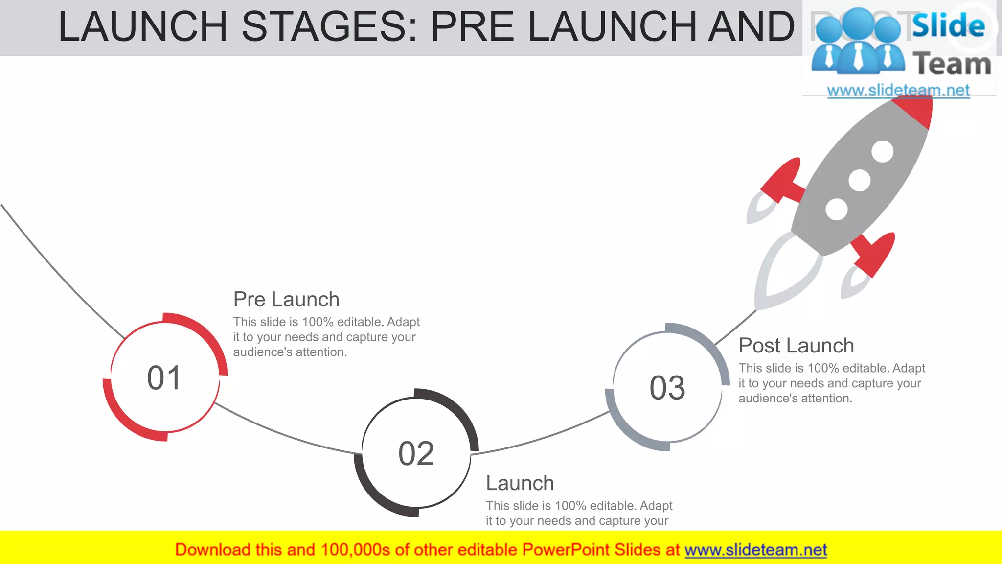 LAUNCH STAGES: PRE LAUNCH AND POST 45
This slide is 100% editable. Adapt
it to your needs and capture your
audience's attention.
Pre Launch
This slide is 100% editable. Adapt
it to your needs and capture your
audience's attention.
Launch
This slide is 100% editable. Adapt
it to your needs and capture your
audience's attention.
Post Launch
01
02
03
 