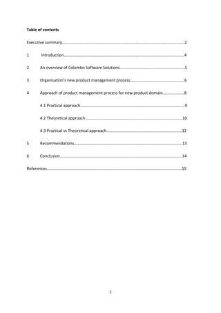 3
Table of contents
Executive summary........................................................................................