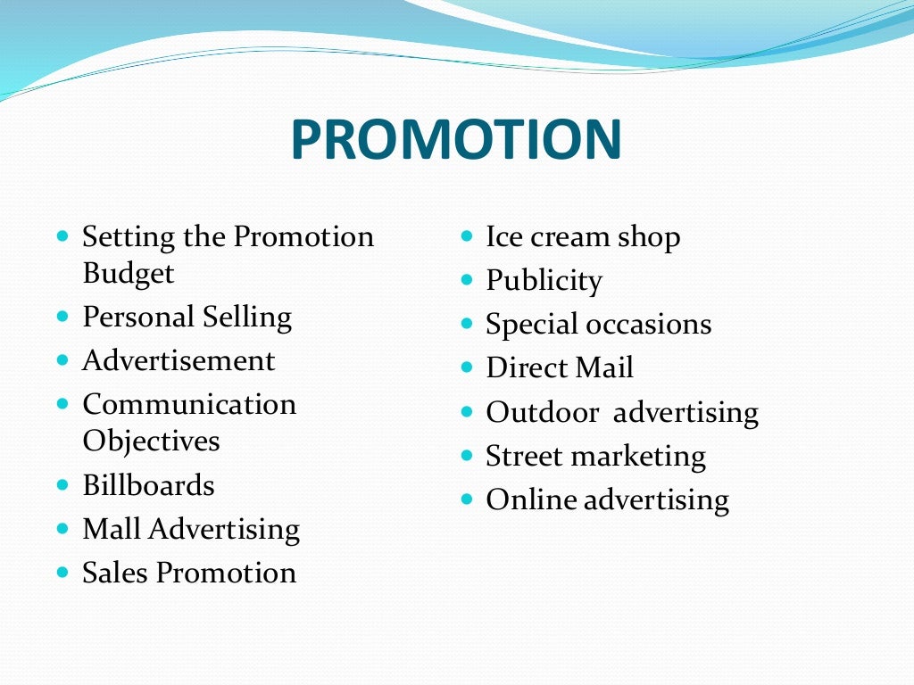 New product promotion