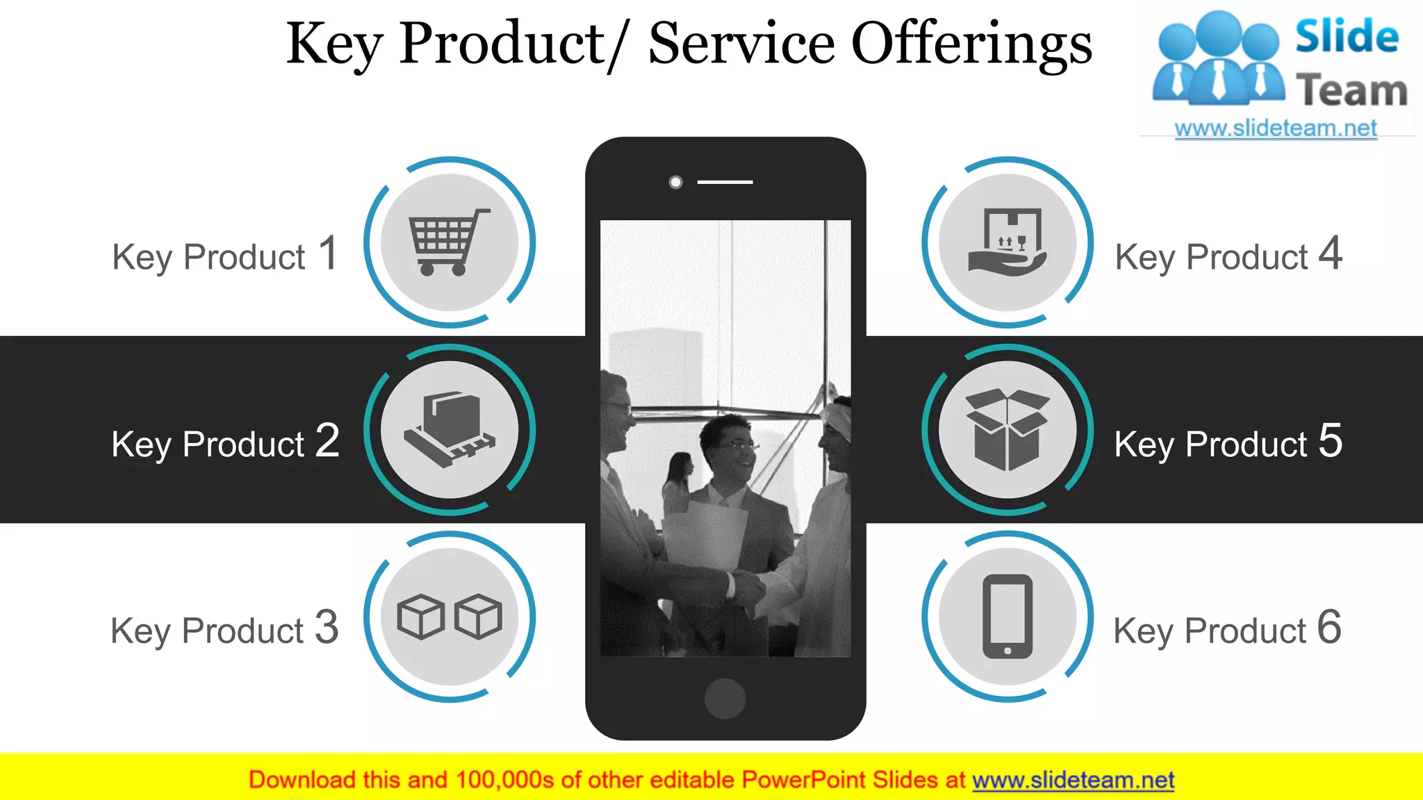 Key Product 1
Key Product 3
Key Product 2
Key Product 4
Key Product 5
Key Product 6
Key Product/ Service Offerings
 