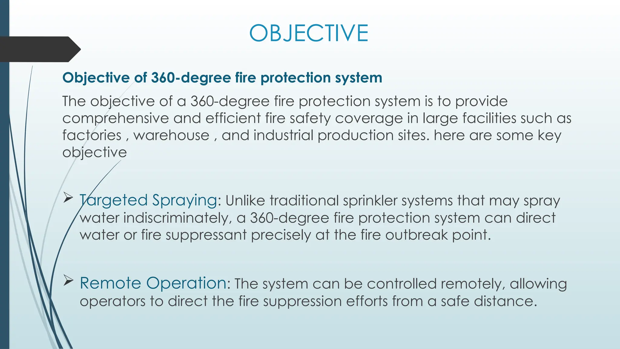 A fire extinguisher equipped with a 3-degree rotational mechanism | PPTX