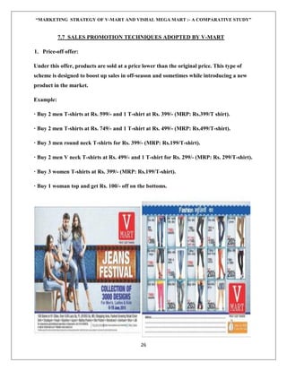MARKETING STRATEGY OF V-MART AND VISHAL 